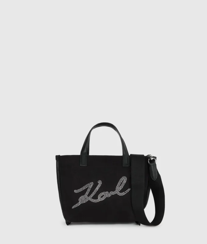 K/Signature Mini-Shopper mit Strasssteinen K/Signature Mini-Shopper mit Strasssteinen