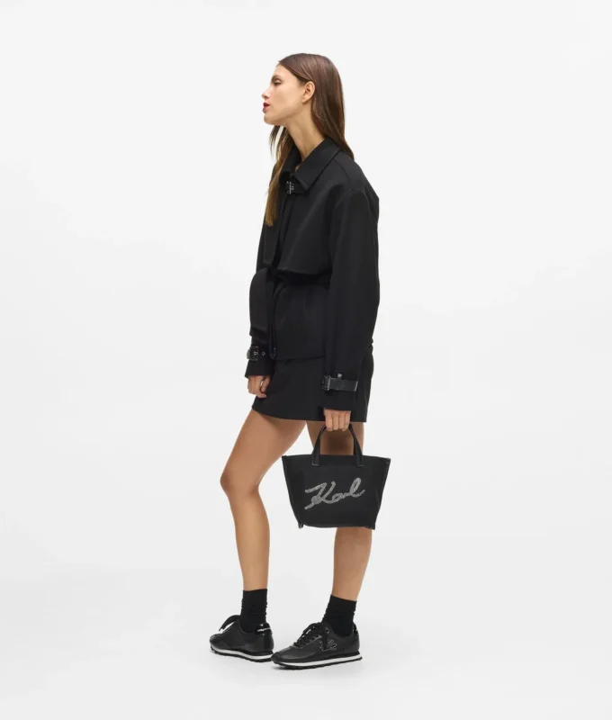 K/Signature Mini-Shopper mit Strasssteinen K/Signature Mini-Shopper mit Strasssteinen