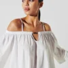 K/SIGNATURE OFF-SHOULDER BEACH DRESS