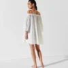 K/SIGNATURE OFF-SHOULDER BEACH DRESS