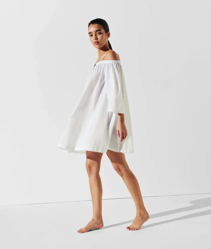 K/SIGNATURE OFF-SHOULDER BEACH DRESS