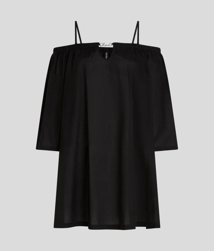 K/SIGNATURE OFF-SHOULDER BEACH DRESS