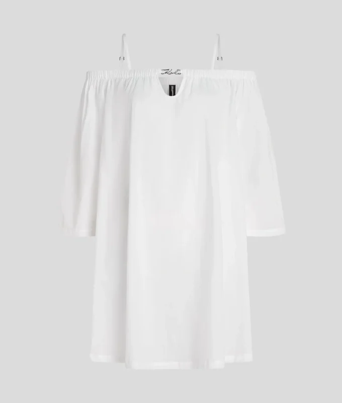 K/SIGNATURE OFF-SHOULDER BEACH DRESS