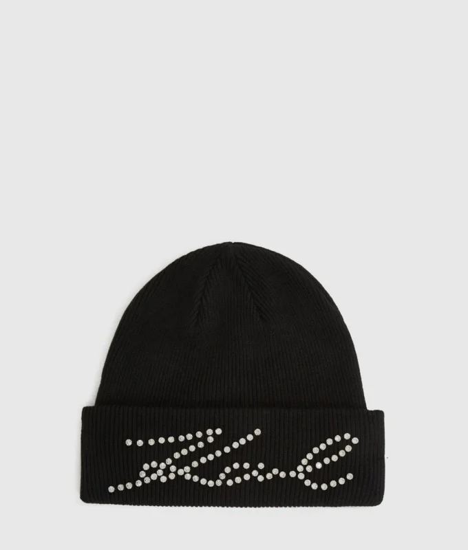 K/Signature Strass-Beanie