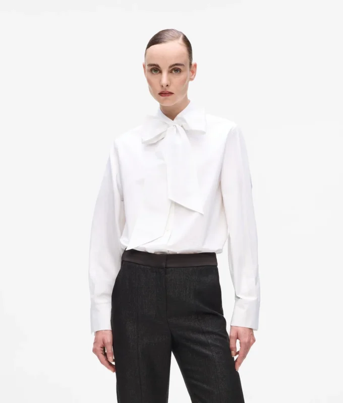Karl DNA-Bluse mit Schleifendetail