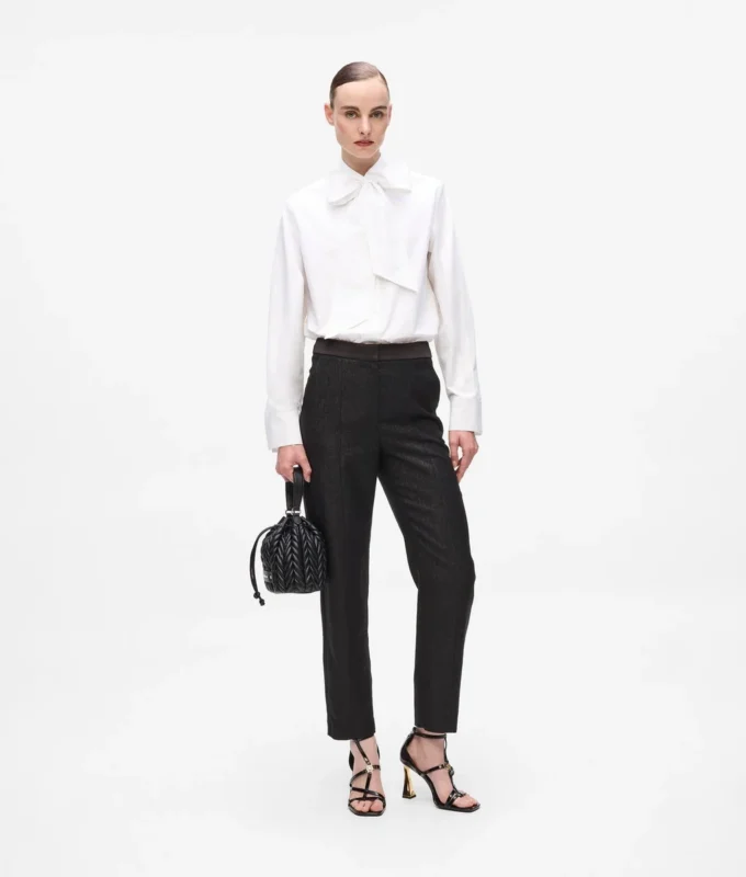 Karl DNA-Bluse mit Schleifendetail