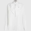 Karl DNA-Bluse mit Schleifendetail
