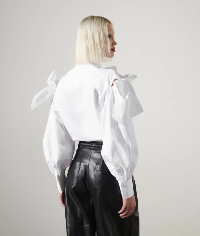 KARL STUDIO BOW DETAIL SHIRT