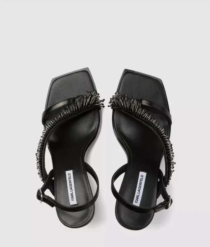 Karmel Slingbacks mit Fransen und Absatz Karmel Slingbacks mit Fransen und Absatz