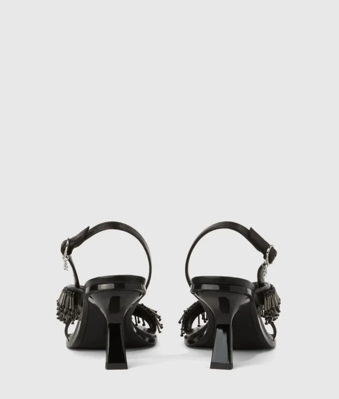 Karmel Slingbacks mit Fransen und Absatz Karmel Slingbacks mit Fransen und Absatz
