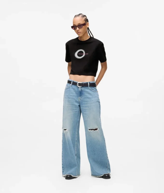 Kastiges T-Shirt mit Eclipse-Logo