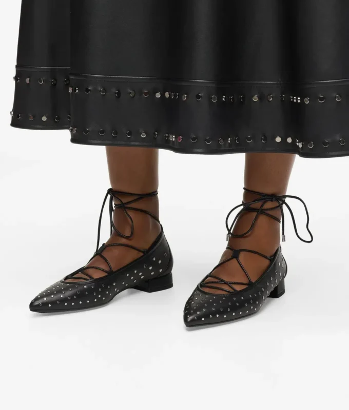 Kerrie Ballerina-Flats mit langen Schnürsenkeln Kerrie Ballerina-Flats mit langen Schnürsenkeln