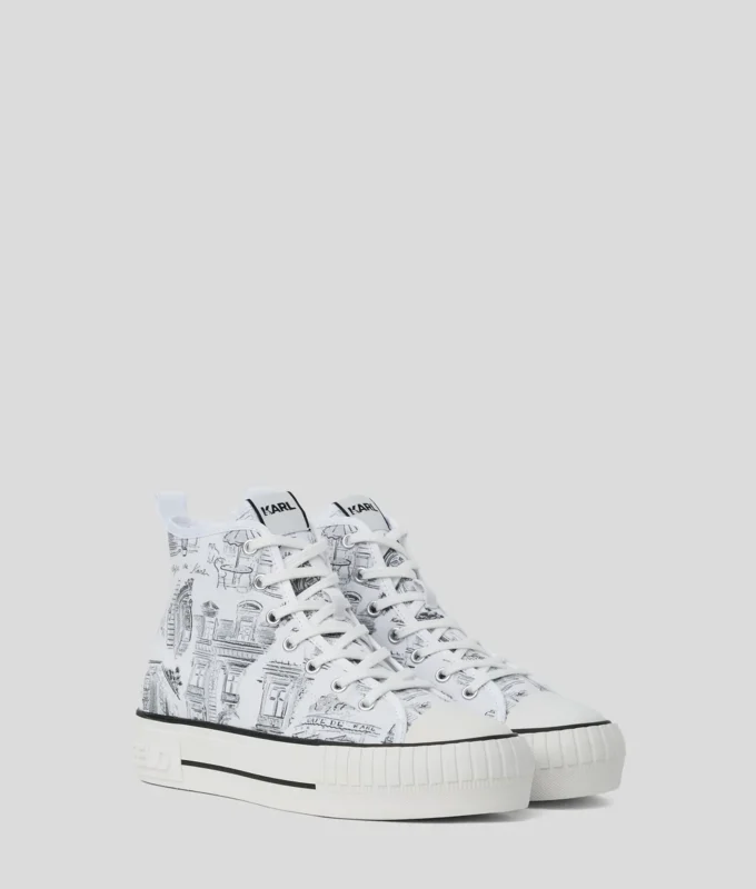 KL X JORGE PARRA HIGH-TOP SNEAKERS