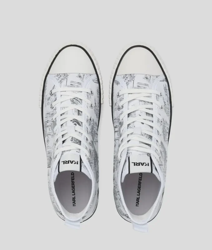 KL X JORGE PARRA HIGH-TOP SNEAKERS