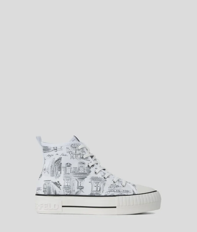 KL X JORGE PARRA HIGH-TOP SNEAKERS