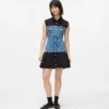 Kleid mit Denim-Oberteil Kleid mit Denim-Oberteil