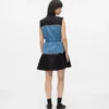 Kleid mit Denim-Oberteil Kleid mit Denim-Oberteil