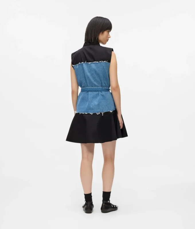 Kleid mit Denim-Oberteil Kleid mit Denim-Oberteil