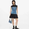 Kleid mit Denim-Oberteil Kleid mit Denim-Oberteil