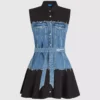 Kleid mit Denim-Oberteil Kleid mit Denim-Oberteil