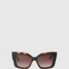 Klobige Logo-Sonnenbrille