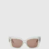Klobige Logo-Sonnenbrille