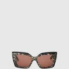 Klobige Logo-Sonnenbrille