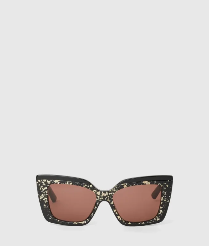 Klobige Logo-Sonnenbrille