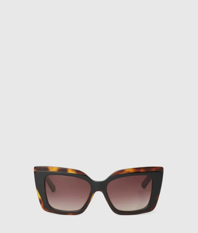 Klobige Logo-Sonnenbrille