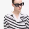 Klobige Logo-Sonnenbrille