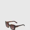 Klobige Logo-Sonnenbrille