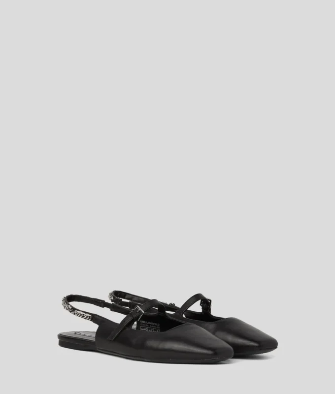 KONNIE SIGNIA SLINGBACK-SANDALEN MIT KETTE KONNIE SIGNIA SLINGBACK-SANDALEN MIT KETTE