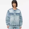 Kragenlose Jeansjacke