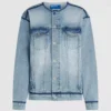 Kragenlose Jeansjacke