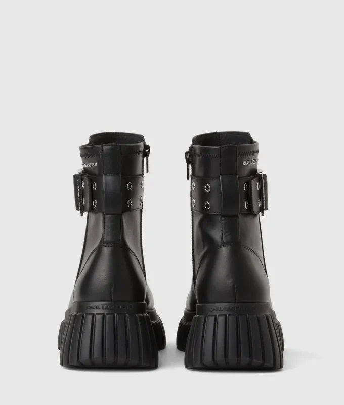 Kreeper-Stiefel mit Keilabsatz in Wadenlänge