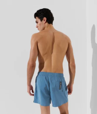 KURZE BOARDSHORTS MIT METALLIC-LOGO