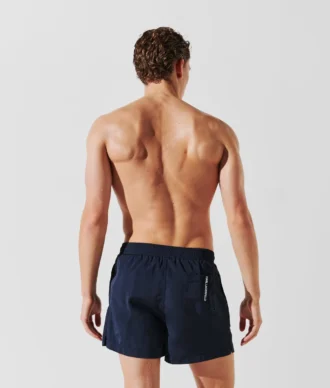 KURZE BOARDSHORTS MIT METALLIC-LOGO