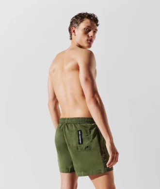 KURZE BOARDSHORTS MIT METALLIC-LOGO