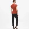 KURZÄRMELIGE BLUSE MIT KNOTEN