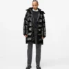 Lange Pufferjacke mit Perlmuttglanz Lange Pufferjacke mit Perlmuttglanz