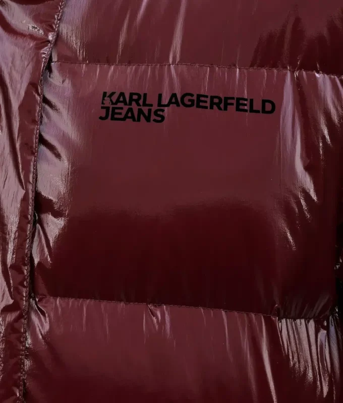 Lange Pufferjacke mit Perlmuttglanz Lange Pufferjacke mit Perlmuttglanz