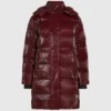 Lange Pufferjacke mit Perlmuttglanz Lange Pufferjacke mit Perlmuttglanz