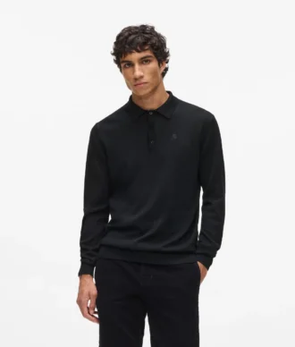 Langärmeliges Poloshirt