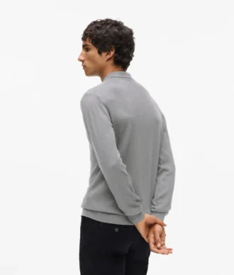 Langärmeliges Poloshirt