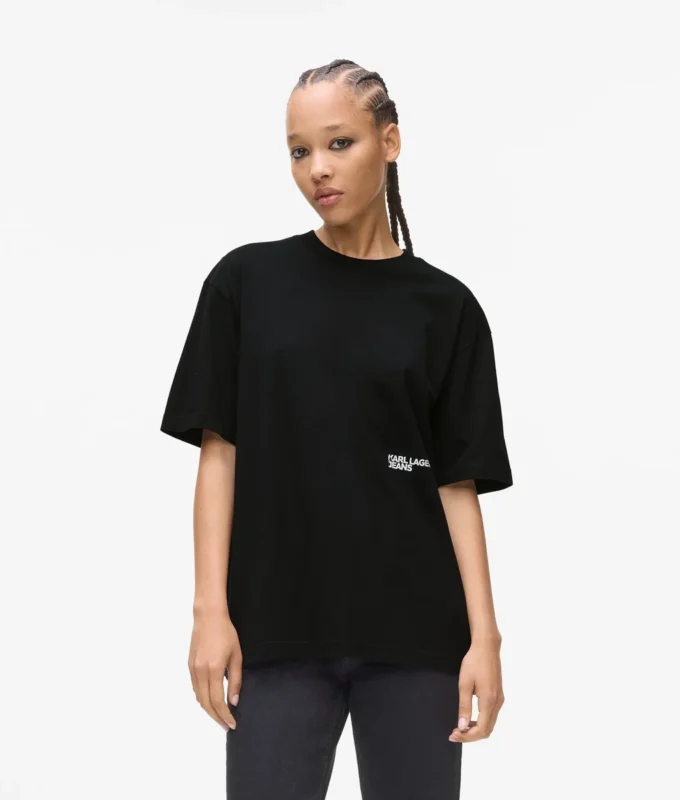 Locker geschnittenes T-Shirt mit Karl-Print Locker geschnittenes T-Shirt mit Karl-Print