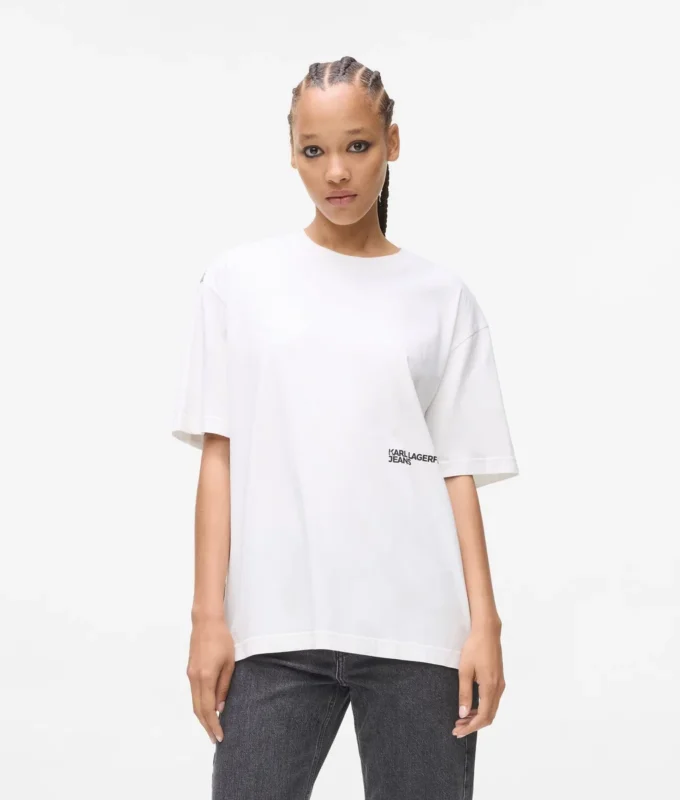 Locker geschnittenes T-Shirt mit Karl-Print Locker geschnittenes T-Shirt mit Karl-Print