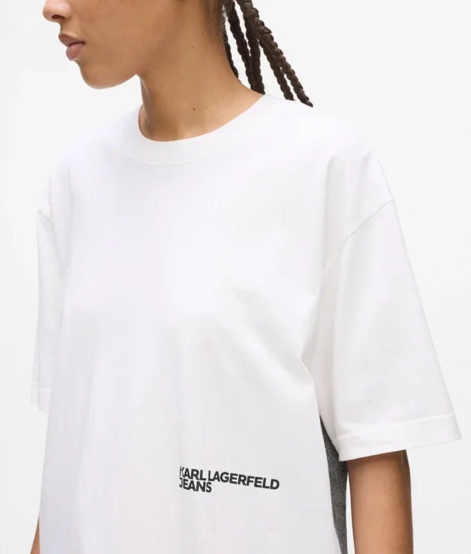 Locker geschnittenes T-Shirt mit Karl-Print Locker geschnittenes T-Shirt mit Karl-Print