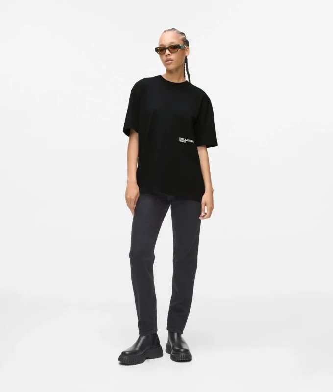 Locker geschnittenes T-Shirt mit Karl-Print Locker geschnittenes T-Shirt mit Karl-Print