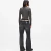 Lockere Jeans mit Cutout-Taille