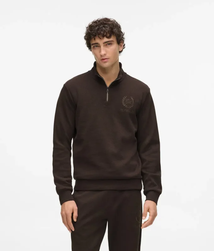 Loungewear-Sweatshirt mit Wappen